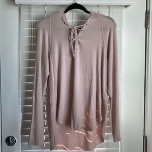 long sleeve, hooded top